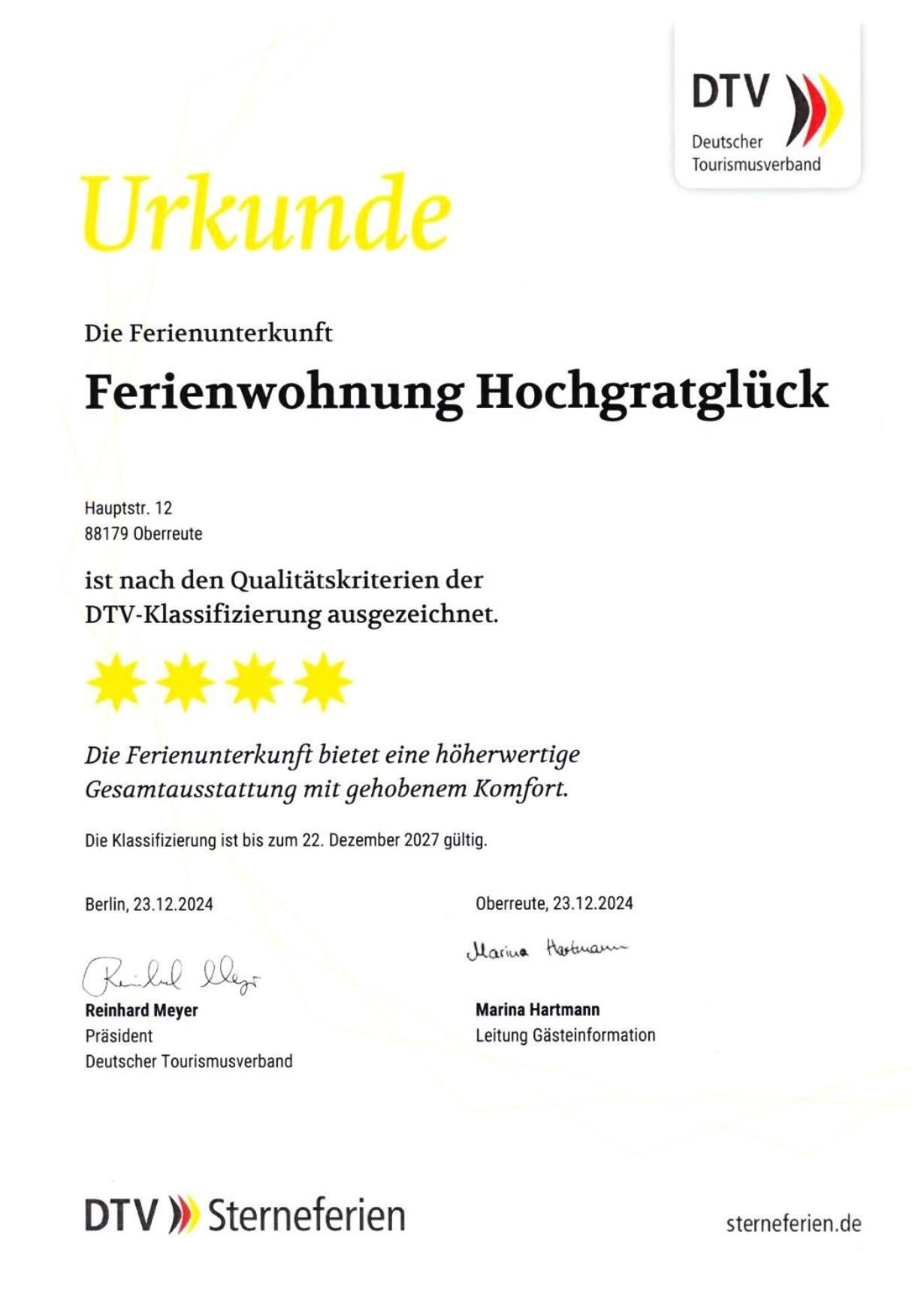 Hochgratglück Apartment *
